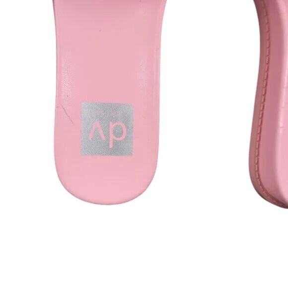 Dolce Vita Shoes Womens 9 Sandal Slides Fashion Pink Slip On Bandage Strap Flats - Picture 10 of 13